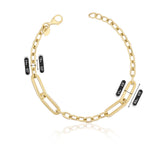 14k Gold | Oval Link & Paperclip Bracelet