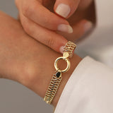 14k Gold | Vienna Chain Bracelet with Sailor Clasp