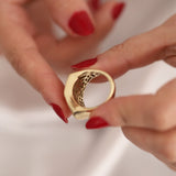 14k Gold | Thick Fore Finger Ring