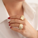 14k Gold | Thick Fore Finger Ring