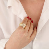 14k Gold | Thick Fore Finger Ring