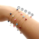 14k Gold | Coral - Opal - Lapis Bracelet