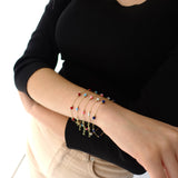 14k Gold | Coral - Opal - Lapis Bracelet