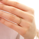 14k Gold | Curb Chain Stacking Band Ring