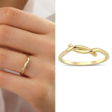 14k Gold | Twist Bagel Ring