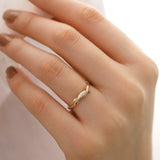 14k Gold | Twist Bagel Ring