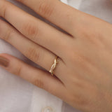 14k Gold | Twist Bagel Ring