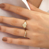 14k Gold | Twist Bagel Ring