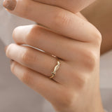 14k Gold | Twist Bagel Ring