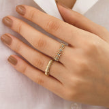 14k Gold | Loop Texture Ring