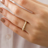 14k Gold | Loop Texture Ring