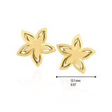 14k Gold | Dainty Flower Earrings