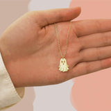 14k Gold | Minimalist Ghost Necklace