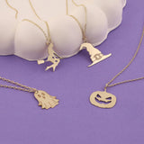 14k Gold | Minimalist Ghost Necklace