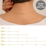 14k Gold | 1.05mm Cable Chain Extender