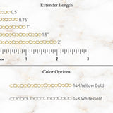 14k Gold | ADD-ON | Extender Chain