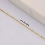 14k Gold | 1.35mm Cable Chain Extender