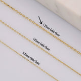 14k Gold | 1.35mm Cable Chain Extender