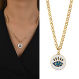 14k Gold | Chain Evil Eye Necklace