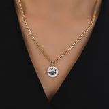 14k Gold | Chain Evil Eye Necklace