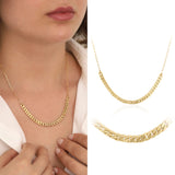 14k Gold | Thin Cuban Chain & Paperclip Necklace