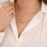 14k Gold | Thin Cuban Chain & Paperclip Necklace