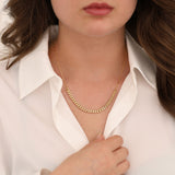 14k Gold | Thin Cuban Chain & Paperclip Necklace