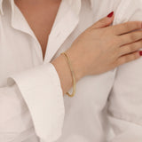 14k Gold | Double Curb Chain Bracelet