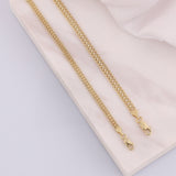 14k Gold | Double Curb Chain Bracelet