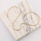 14k Gold | Cubic Design Italian Mesh Chain Necklace