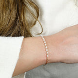 14k Gold | Moonstone & Gold Beaded Bracelet