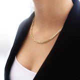 14k Gold | Paperclip Chain & Curb Chain Necklace