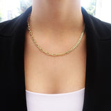 14k Gold | Paperclip Chain & Curb Chain Necklace