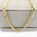 14k Gold | Paperclip Chain & Curb Chain Necklace