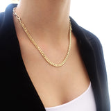 14k Gold | Paperclip Chain & Curb Chain Necklace