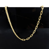 14k Gold | Paperclip Chain & Curb Chain Necklace