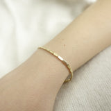 14k Gold | Rectangular Box Link Bracelet