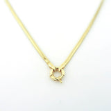 14k Gold | 2.5mm Snake Necklace with Sailor Clasp