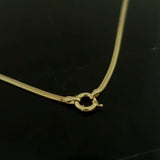 14k Gold | 2.5mm Snake Necklace with Sailor Clasp