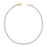 14k Gold | Single Row Zircon Tennis Bracelet