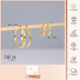 14k Gold | Thin Hoop Earrings