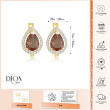 14k Gold | Diaspore Paved Drop Earrings