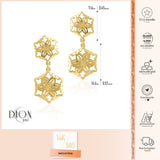 14k Gold | Snowflake Earrings