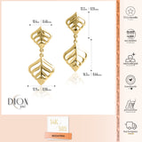 14k Gold | Leaf Dangling Earrings