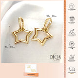 14k Gold | North Star Drop Earrings