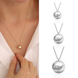 10K Gold Ball Urn Necklace