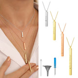 14K Gold Bar Urn Necklace