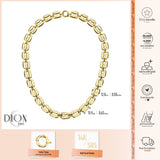 14k Gold | Chunky Coffee Bean Chain Necklace