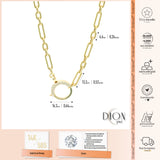 14k Gold | Paperclip Necklace with Diamond Sailor Clasp