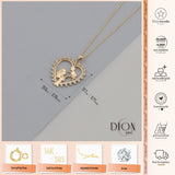 14k Gold | Mother & Baby Heart Necklace